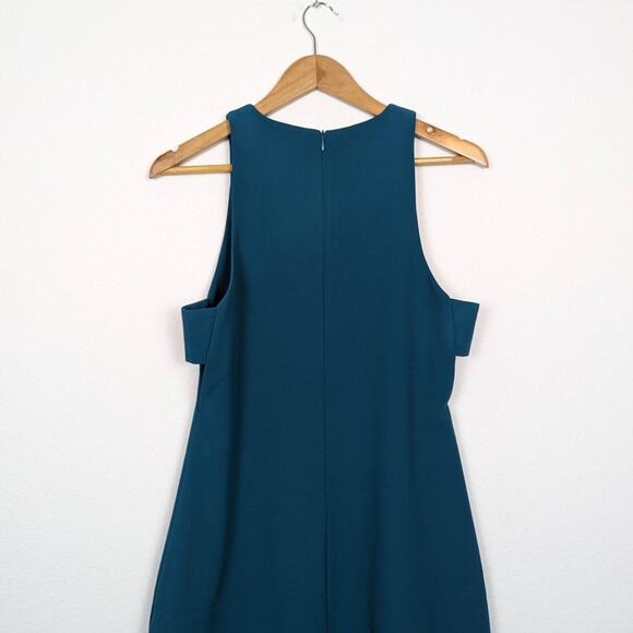 Bishop + Young Kate Teal Side Cut Out Sleeveless Sheath Dress - Picture 5 of 8